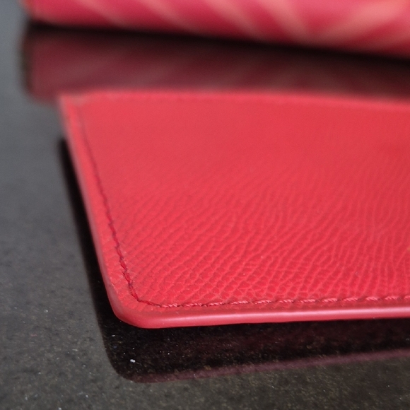 Coach Coral Zebra Print Wallet and Pouch Set - Picture 12 of 16